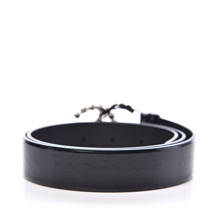 Chanel Calfskin Pearl CC Chain Belt 80 32 Black 3 of 9