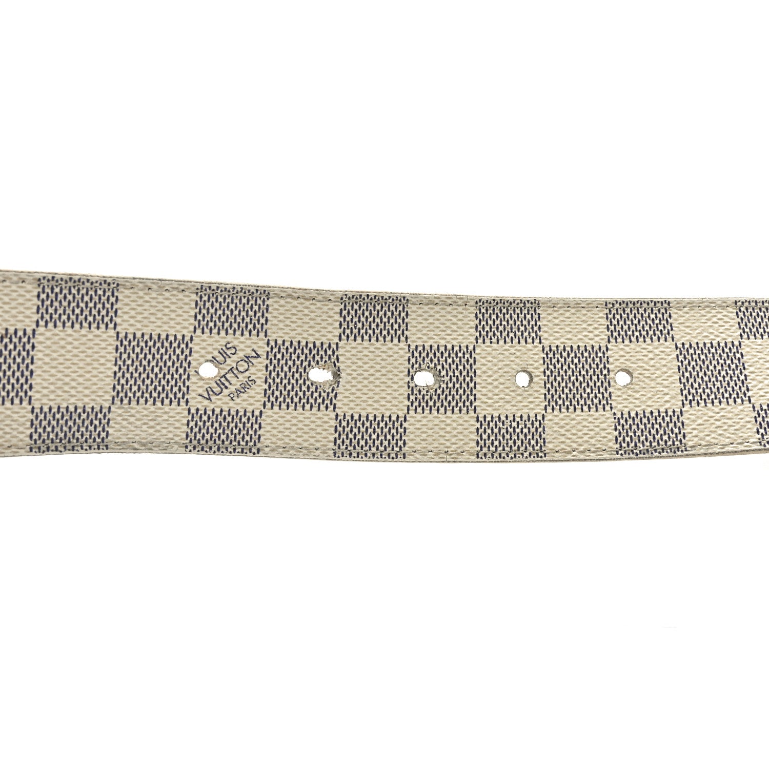 Louis Vuitton Damier Azur 40mm LV Initiales 95 38 Belt 4 of 5