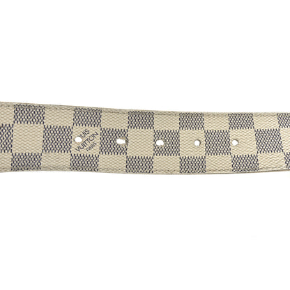 Louis Vuitton Damier Azur 40mm LV Initiales 95 38 Belt 4 of 5