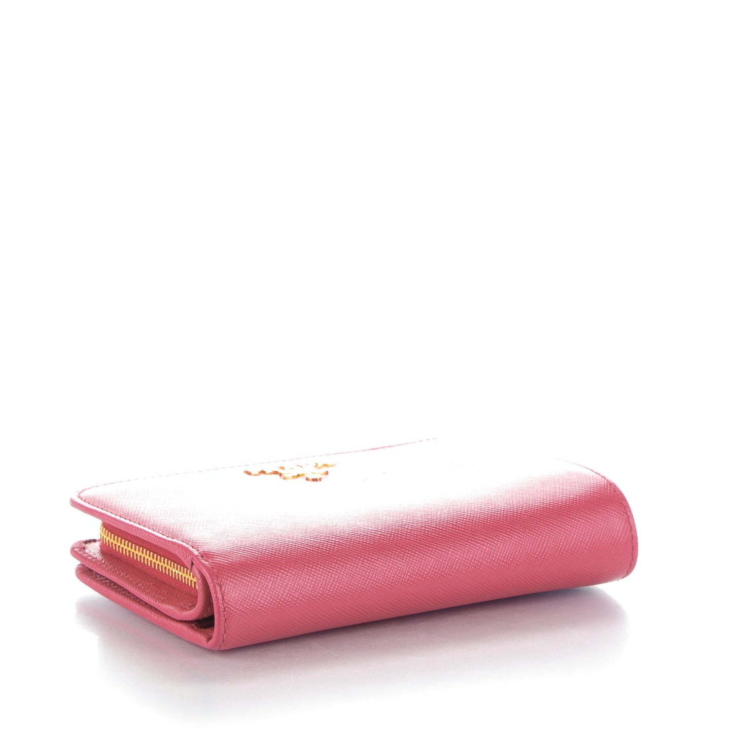 Saffiano Metal Compact Wallet Peonia