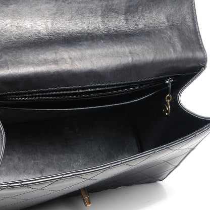 Chanel Lambskin Quilted Medium Kelly Flap Bag Black 7 of 7