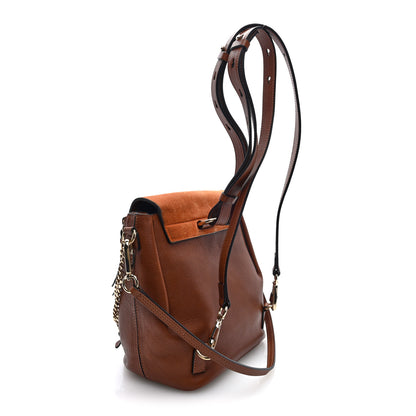 Chloe Suede Calfskin Medium Faye Backpack Tan 3 of 9