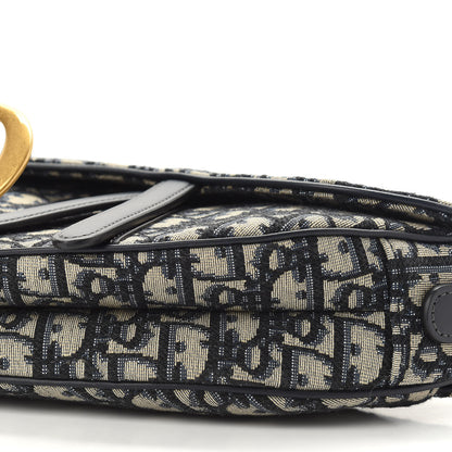 Christian Dior Oblique Saddle Bag Blue 9 of 9