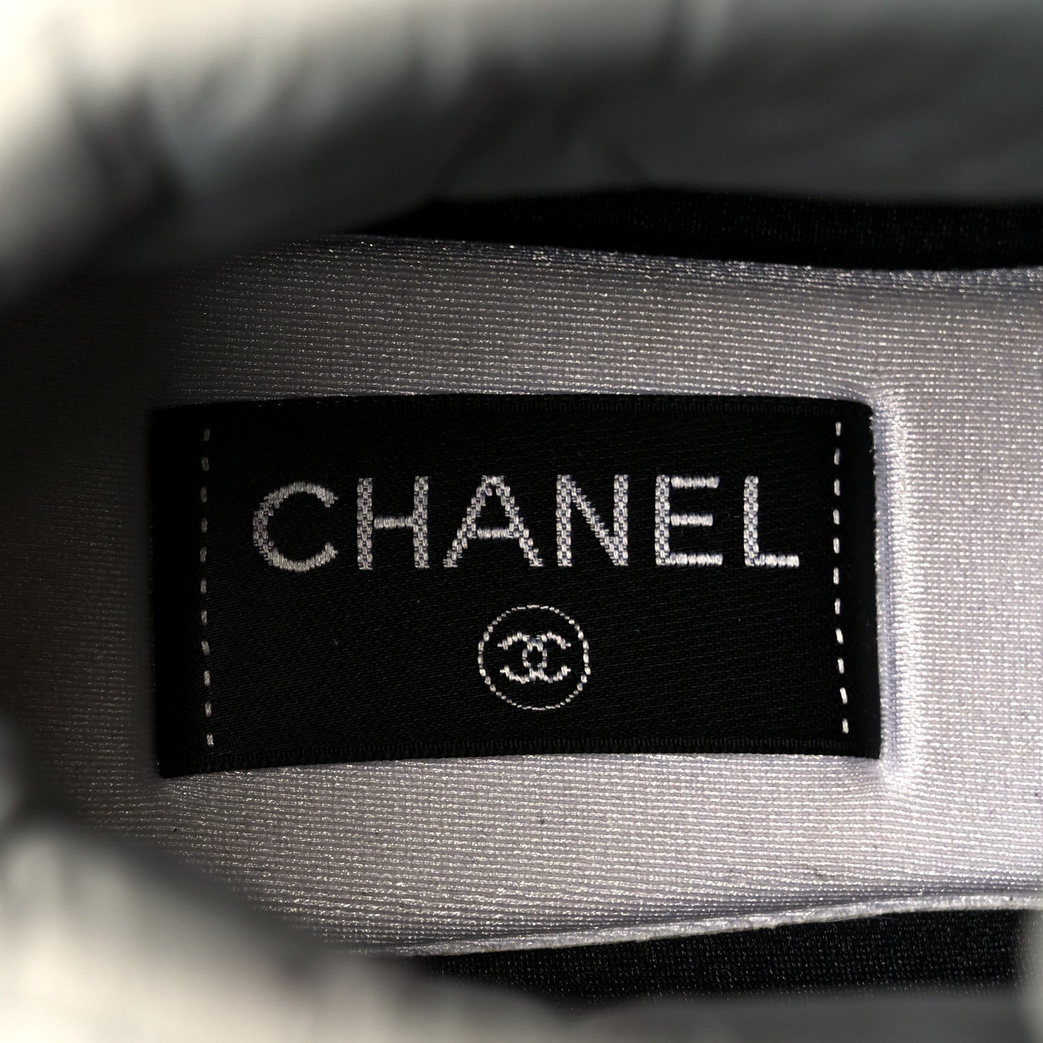 Chanel Fabric Suede Womens CC Sneakers 39 Grey 8 of 11