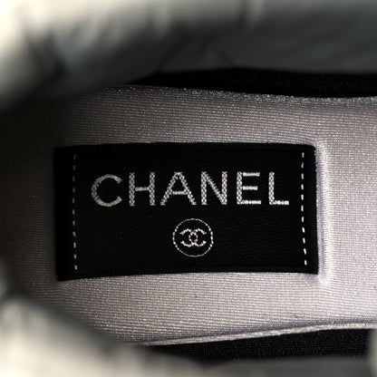 Chanel Fabric Suede Womens CC Sneakers 39 Grey 8 of 11