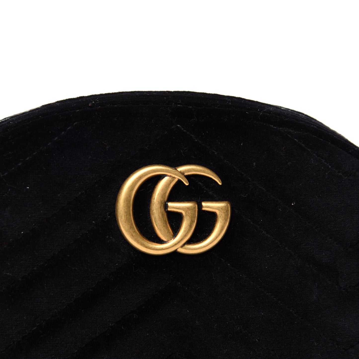 Velvet Matelasse GG Marmont Belt Bag 95 38 Black