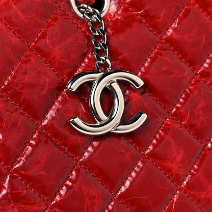 Chanel Glazed Calfskin Quilted Medium Just Mademoiselle Red 14 of 16