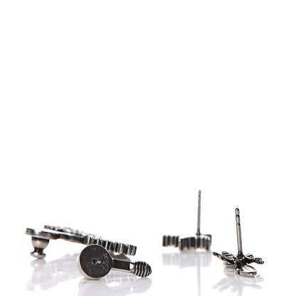Christian Dior Palladium Crystal J'adior Earrings 3 of 4