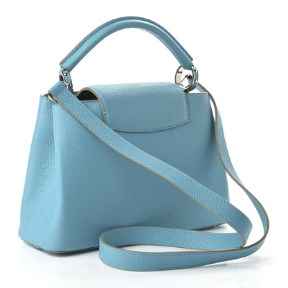Louis Vuitton Taurillon Capucines BB Light Blue 3 of 9