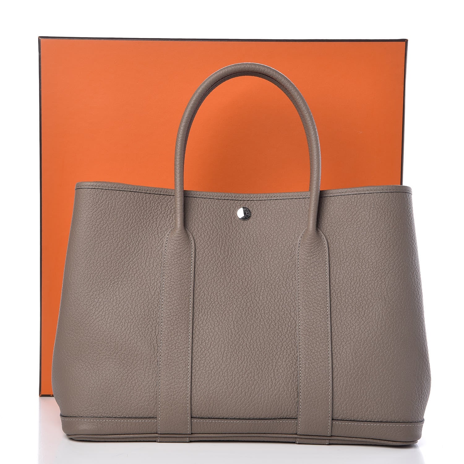 Hermes Vache Country Garden Party 36 MM Gris Asphalte 9 of 9