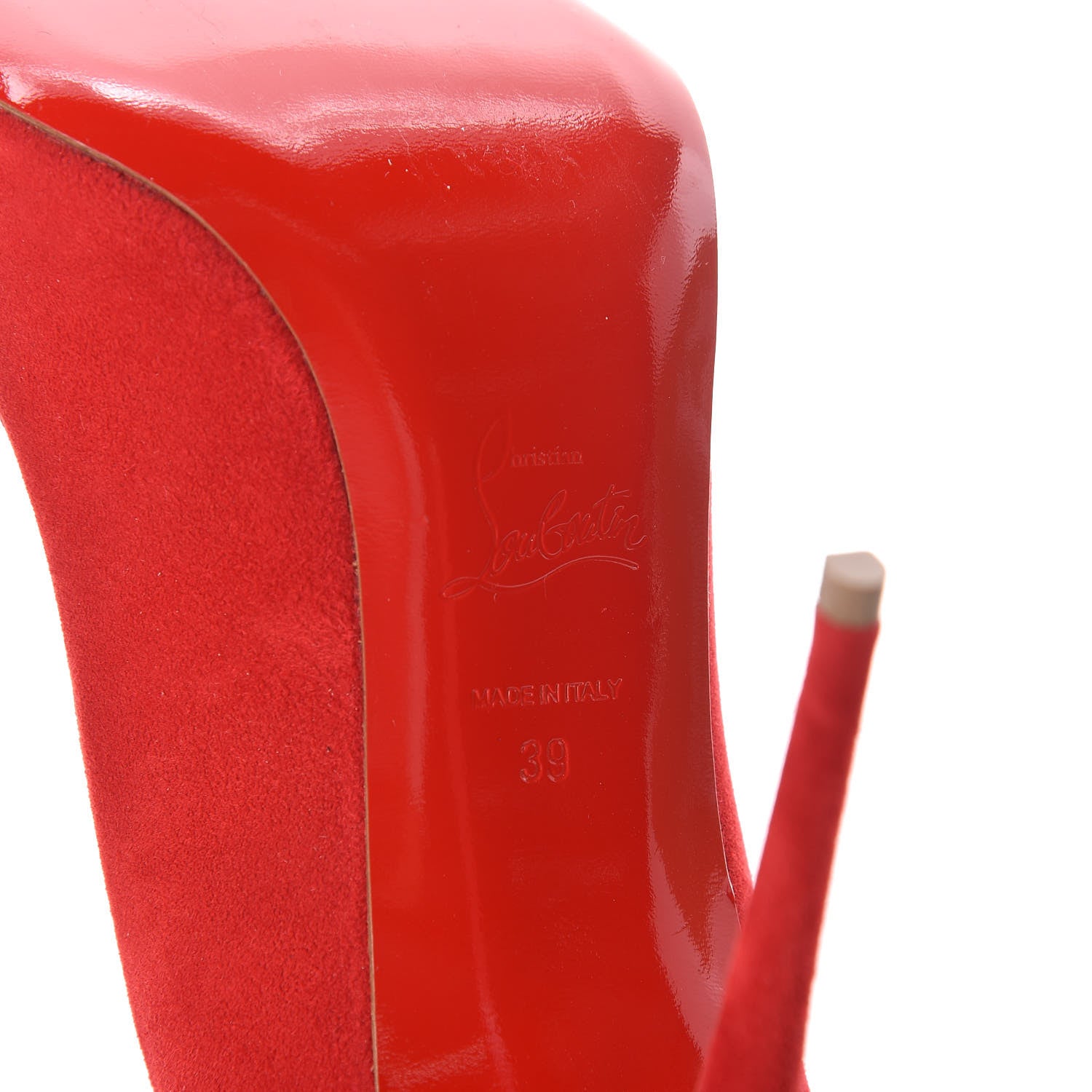 Christian Louboutin Suede Dorissima 100 Pumps 39 Oeillet 5 of 6