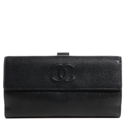 Chanel Caviar Leather CC Flap Wallet Black 1 of 7