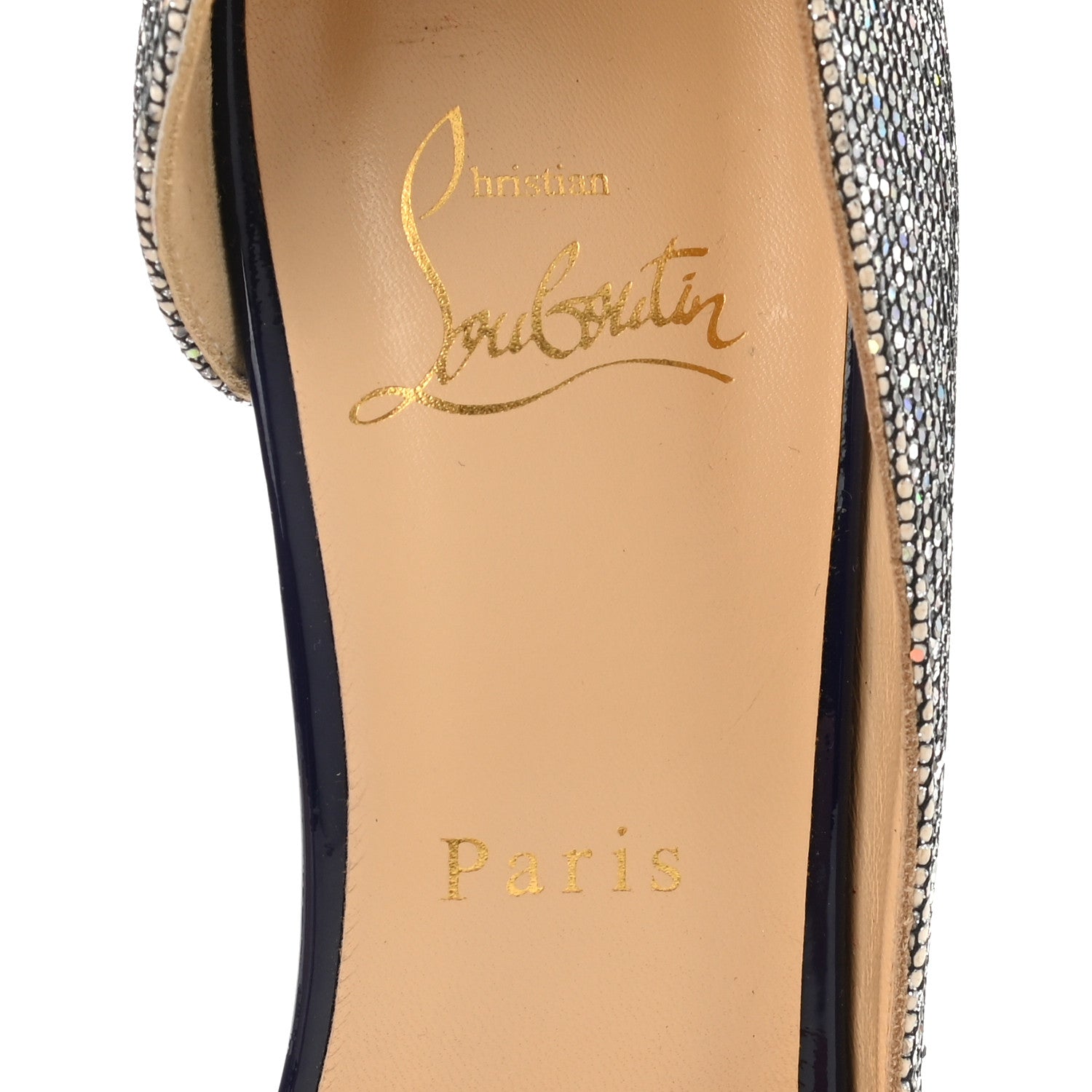 Christian Louboutin Nappa Mica Iriza 100 Pumps 40 Silver 7 of 9