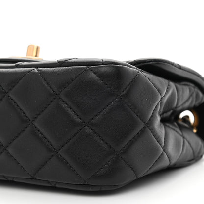 Chanel Lambskin Quilted Mini Pearl Crush Flap Black 10 of 11