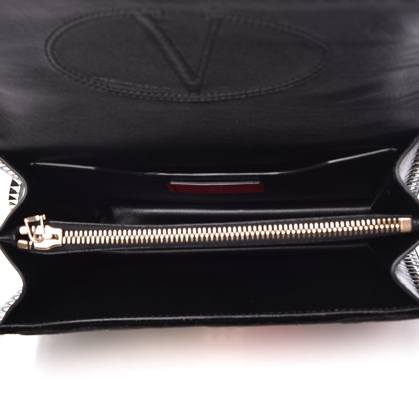 Velvet Butterfly Rockstud No Limit Shoulder Bag Black