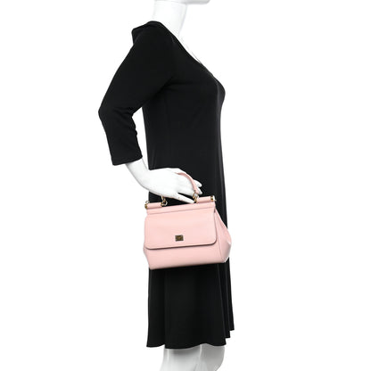 Dolce & Gabbana Dauphine Small Miss Sicily Satchel Rose Carne 2 of 12