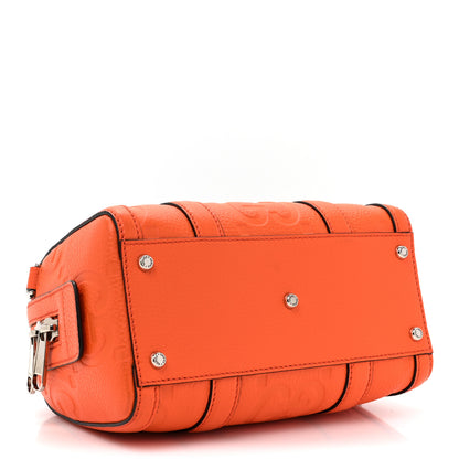Gucci Piuma Calfskin Jumbo GG Embossed Mini Duffle Bag Good Orange 4 of 13