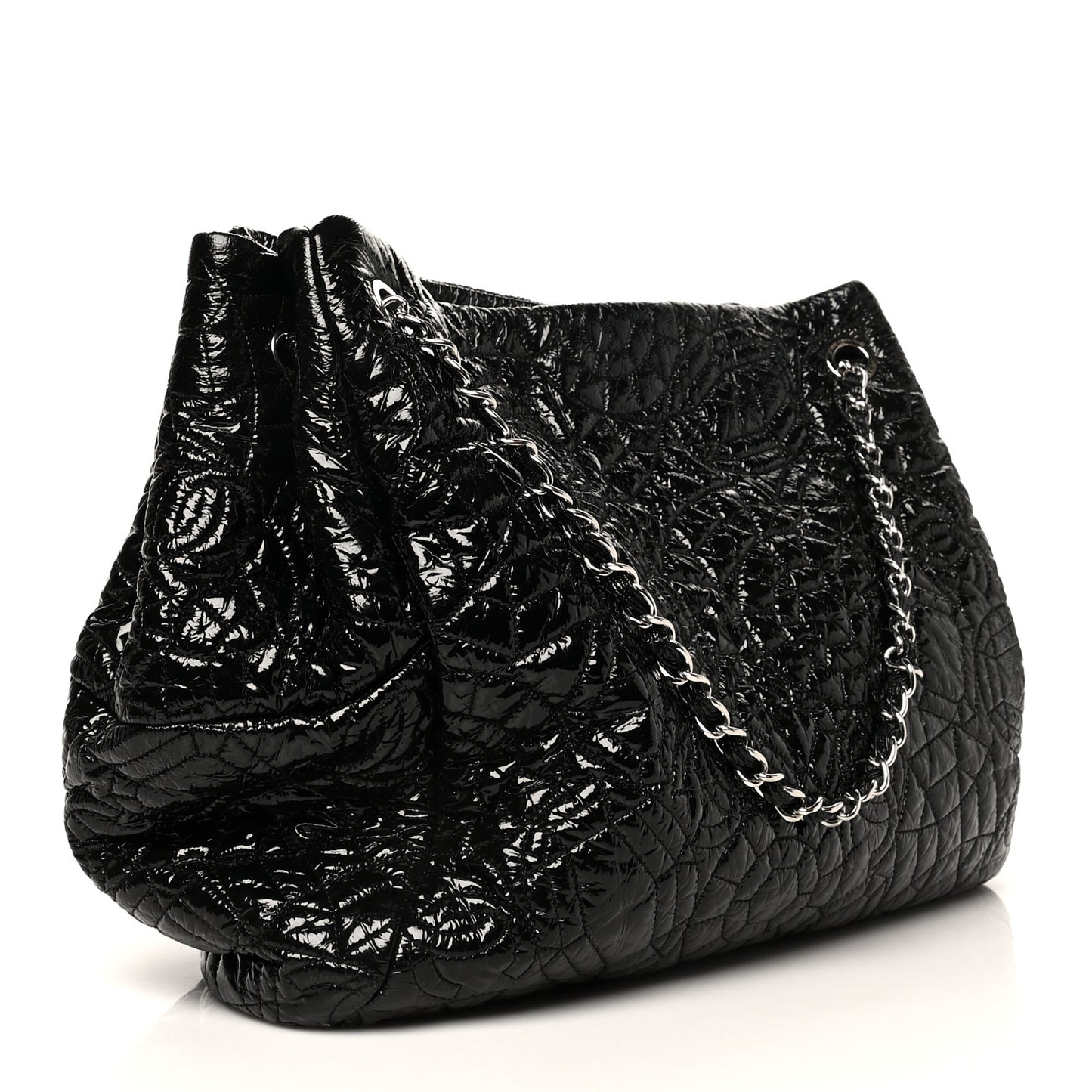 Vinyl Graphic Edge Tote Black