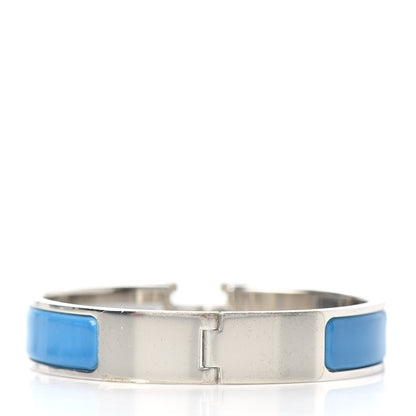 Hermes Enamel Narrow Clic Clac H Bracelet PM Bleu Jodhpur 3 of 4