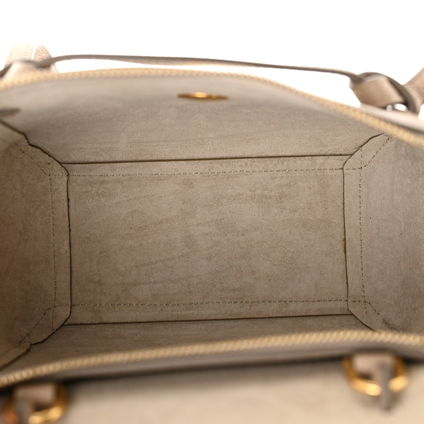 Grained Calfskin Nano Belt Bag Light Taupe