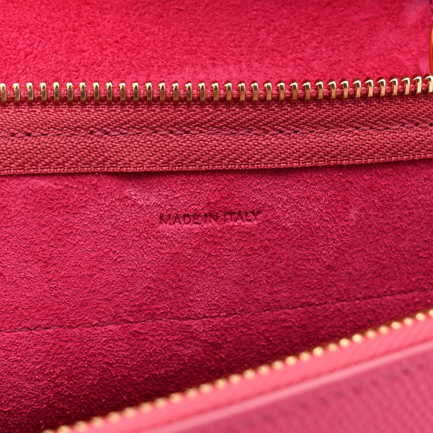 Grained Calfskin Nano Belt Bag Raspberry