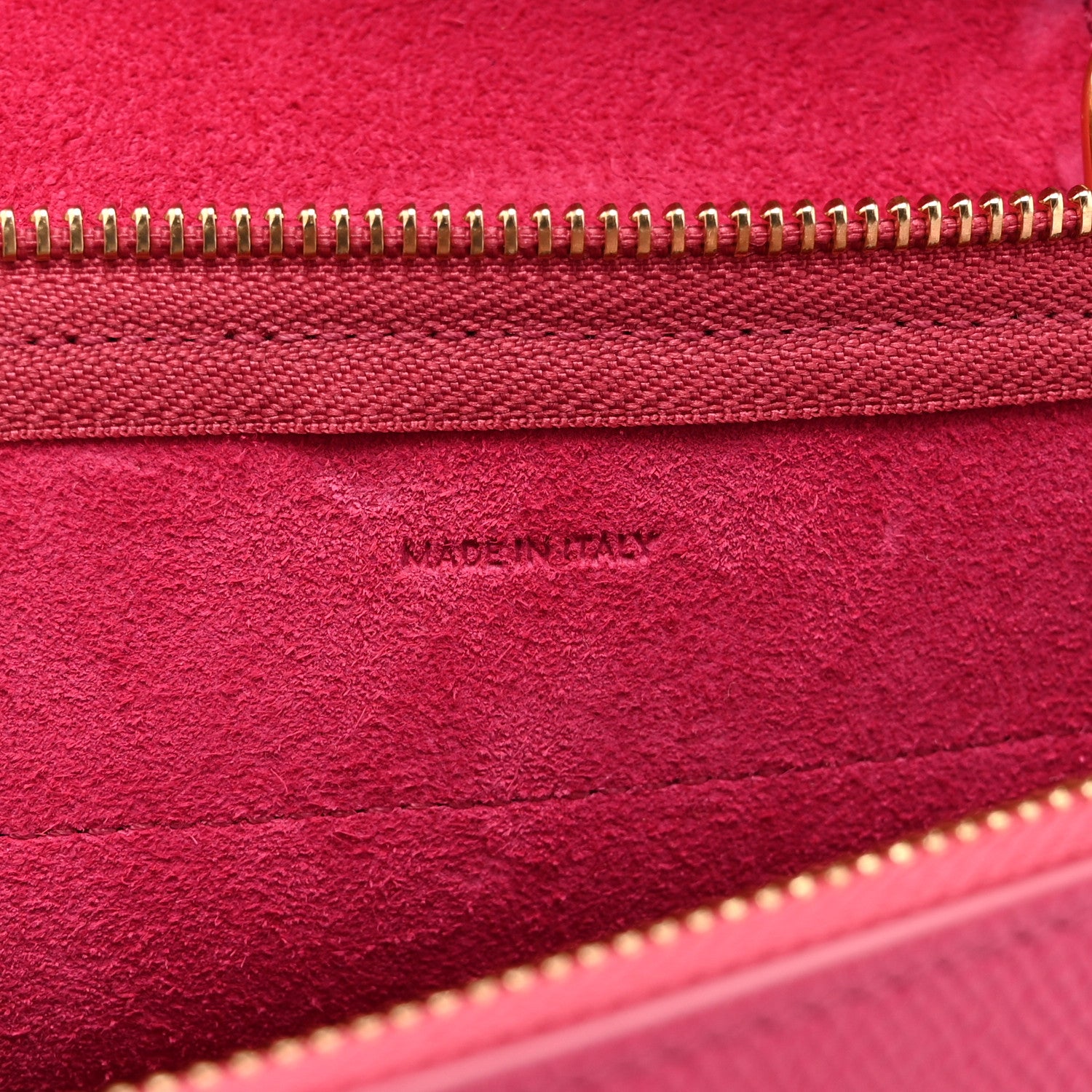 Celine Grained Calfskin Nano Belt Bag Raspberry 7 of 11