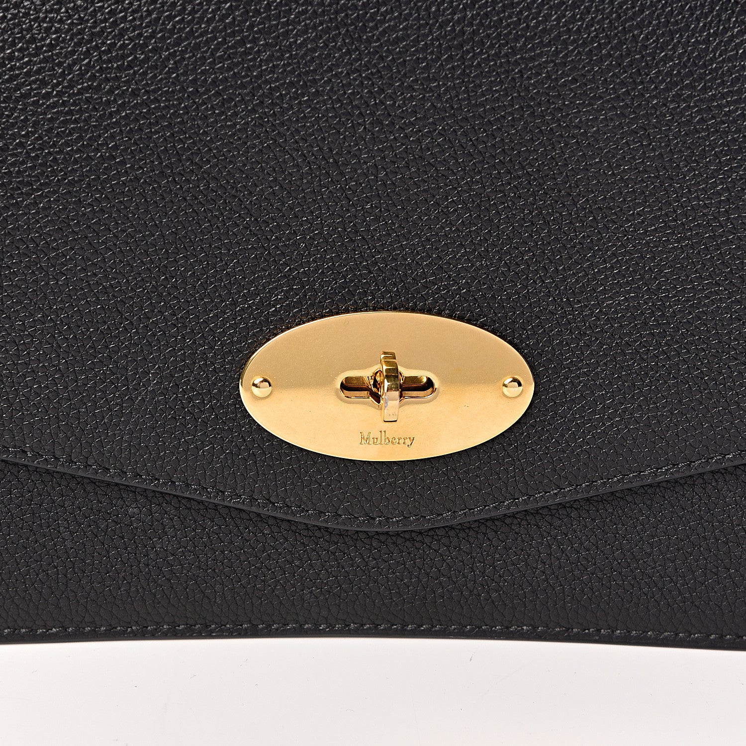 Mulberry Small Classic Grain Calfskin Large Darley Black 11 of 11