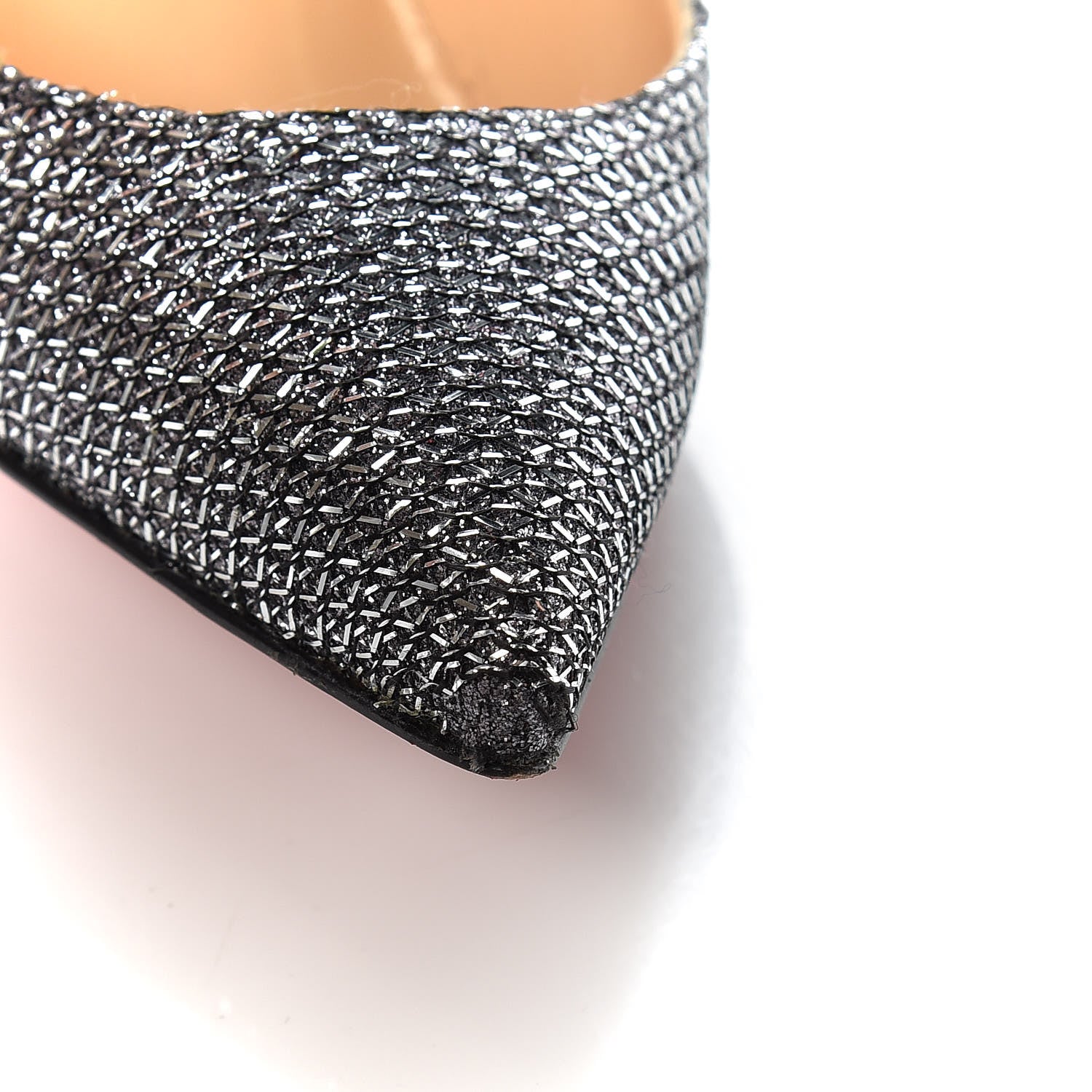 Christian Louboutin Glitter Diams Pigalle Follies 100 Pumps 36.5 Antic Silver 12 of 12