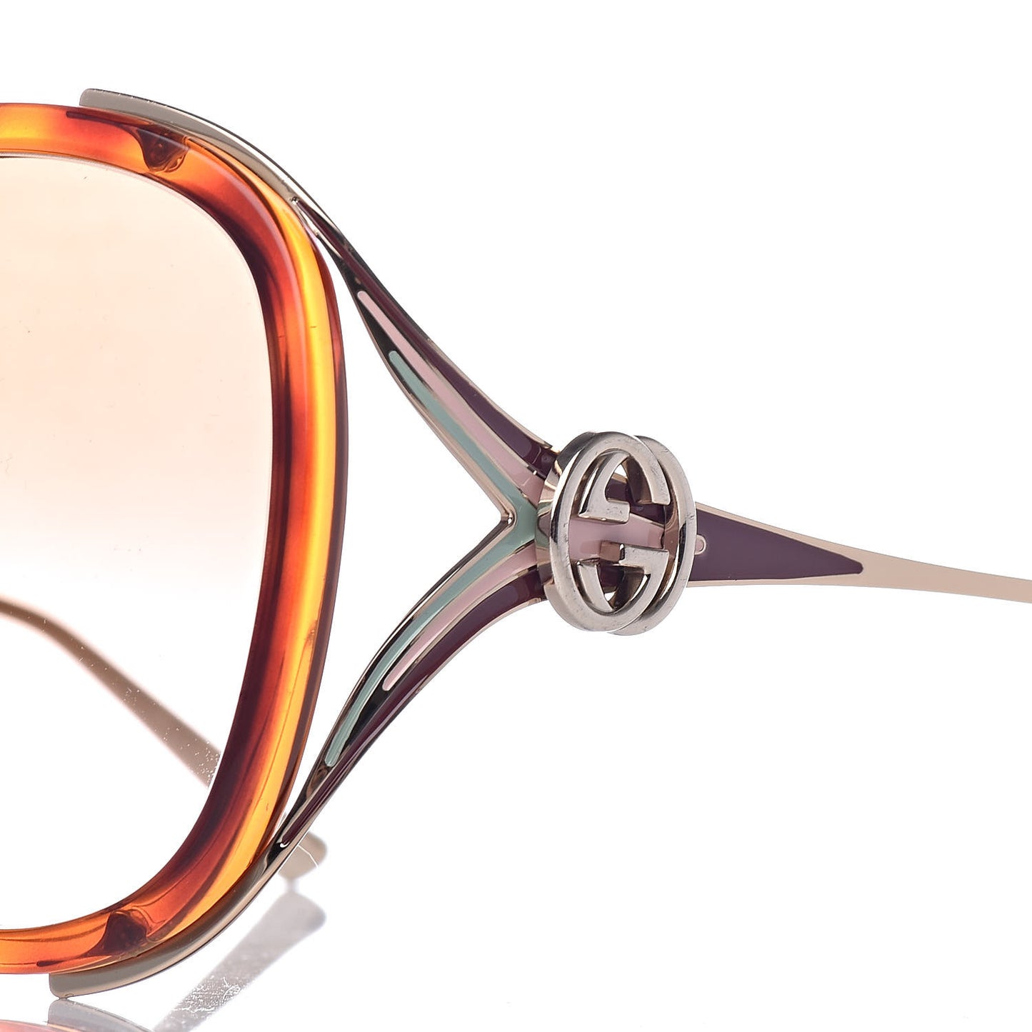Round Frame Injected GG0226S Sunglasses Brown