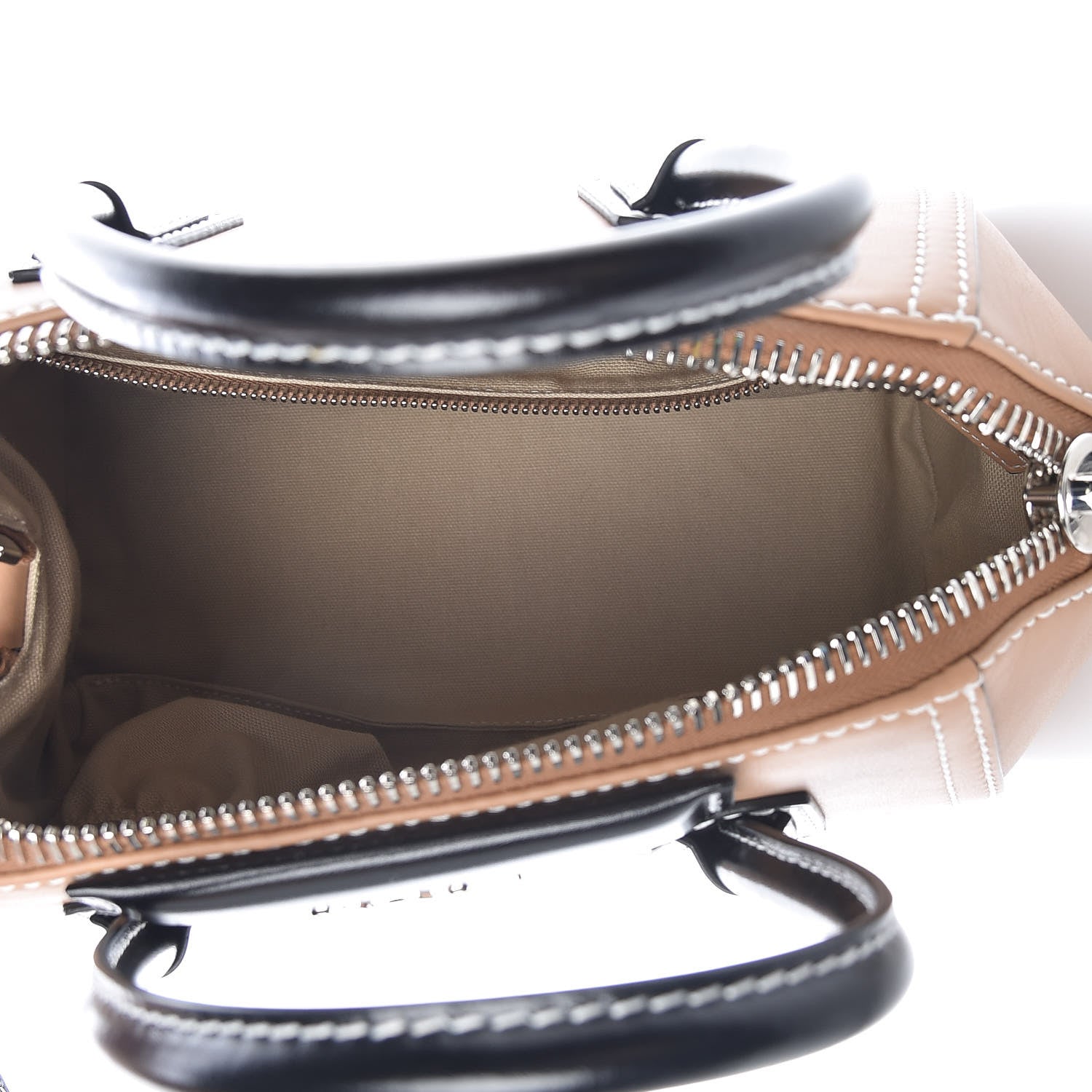 Givenchy Calfskin Small Topstitch Bi-Color Antigona Beige Black 6 of 10