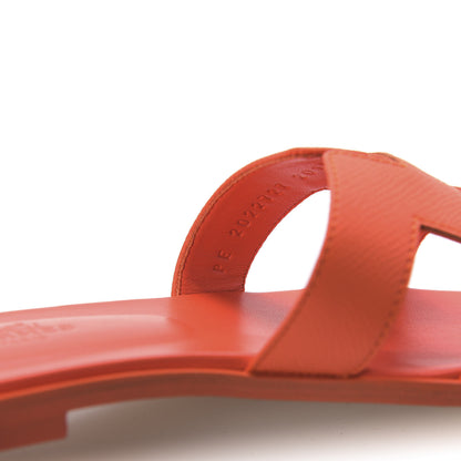 Hermes Epsom Oran Sandals 36 Orange Poppy 8 of 9