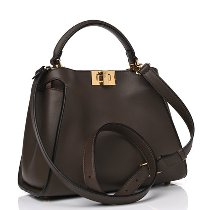 Fendi Vitello Tahiti Burro Bi-Color Medium Peekaboo Iconic Essentially Satchel Maya Camelia Confetto 2 of 5