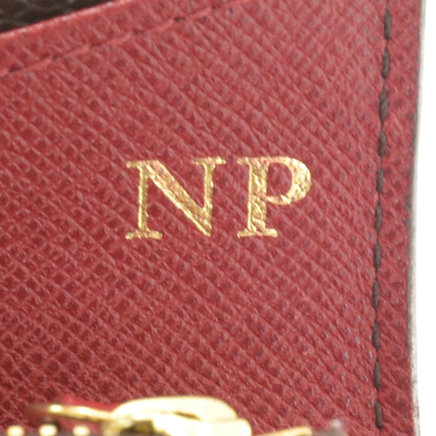 Louis Vuitton Monogram Emilie Wallet Red 7 of 9