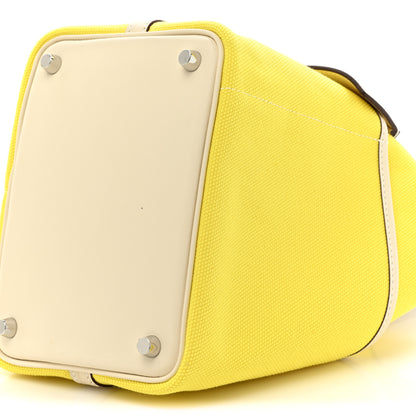 Hermes Toile Goeland Swift Cargo Picotin Lock 18 Jaune Citron Nata 8 of 10