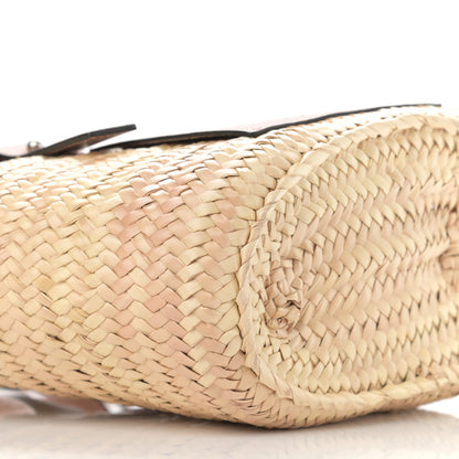 Loewe Raffia Small Basket Tote Bag Natural Tan 9 of 10