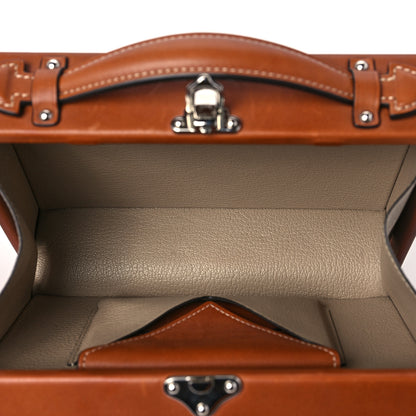 Moynat Barenia Little Suitcase Tan 4 of 7