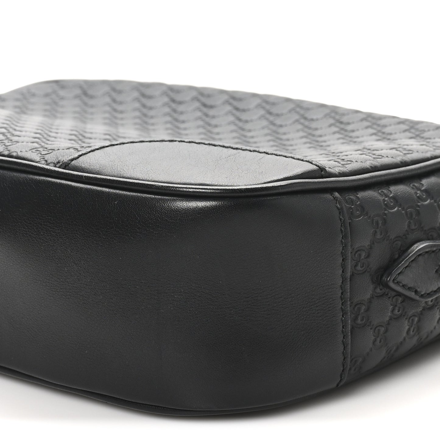 Microguccissima Mini Bree Messenger Bag Black