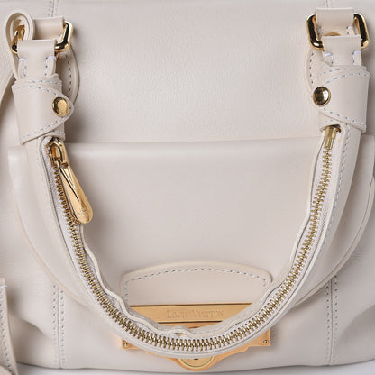 Louis Vuitton Calfskin Sac Louis White 13 of 14