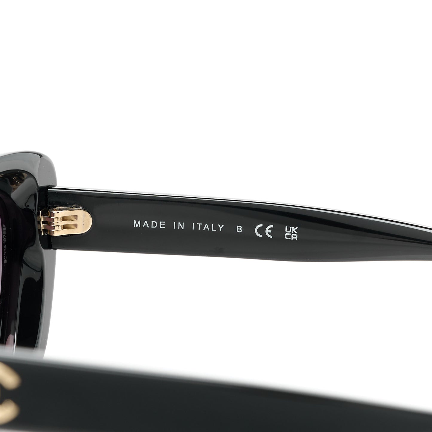 Acetate Pearl Cat Eye CC Sunglasses 5481-H Black