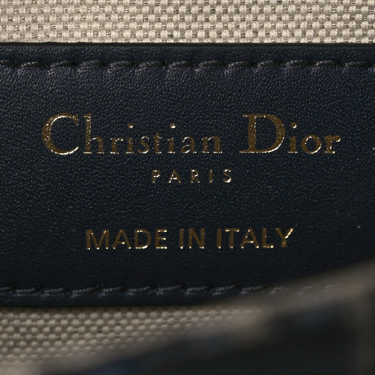 Christian Dior Oblique Mini Saddle Bag With Strap Blue 6 of 11