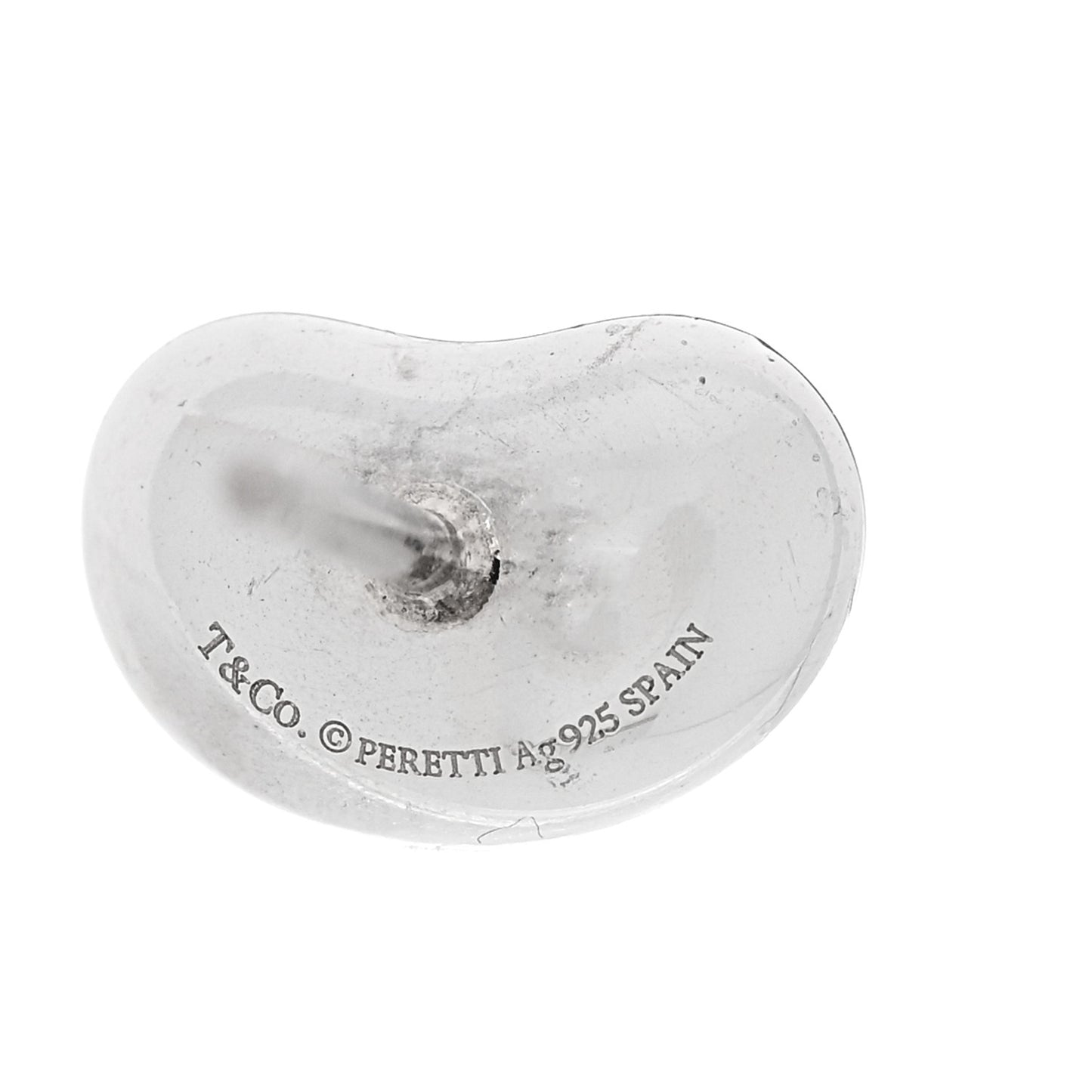 Sterling Silver 9mm Elsa Peretti Bean Earrings