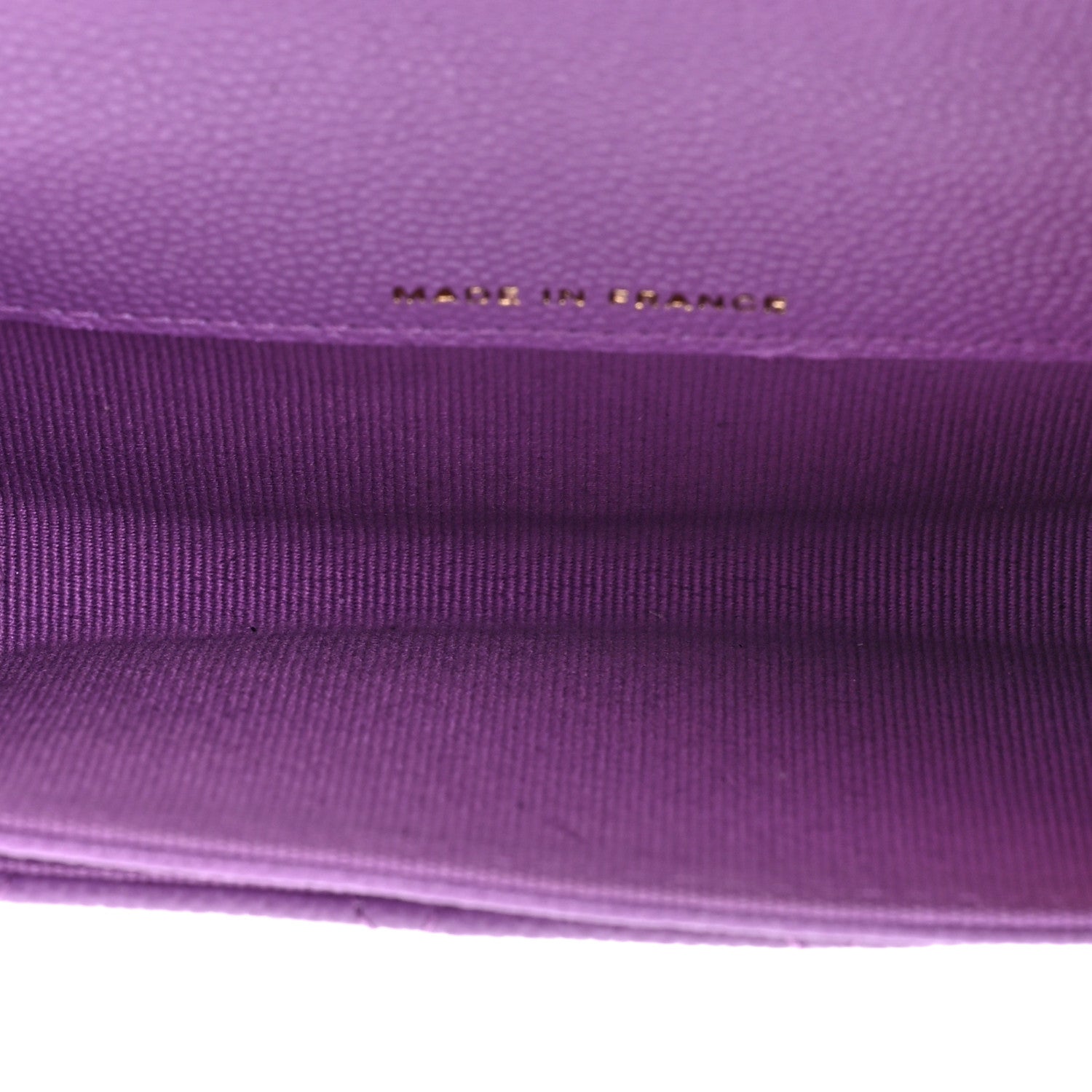 Chanel Caviar Quilted Flap Card Holder Wallet Purple 5 of 11