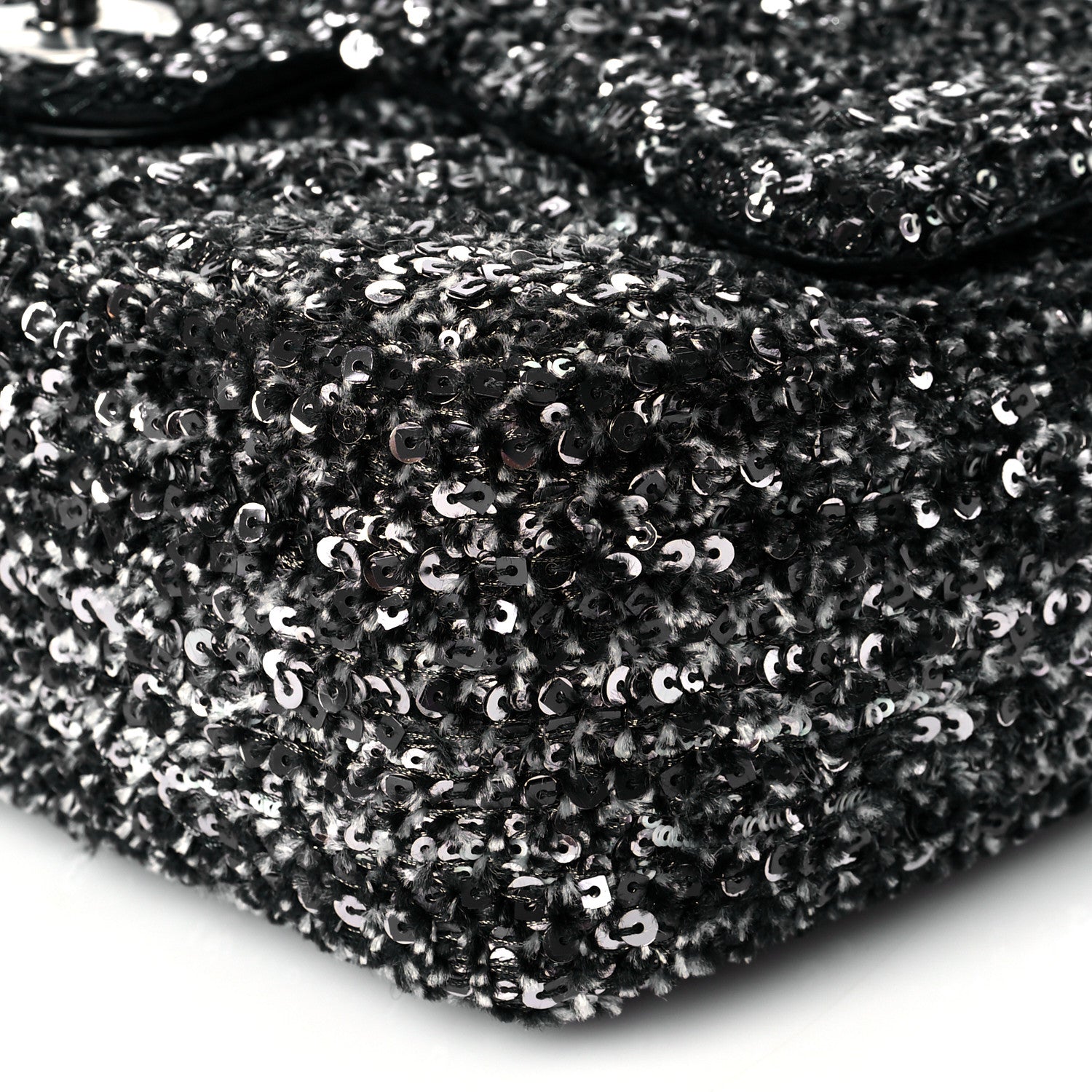 Chanel Sequin Small Single Flap Silver 6 of 11