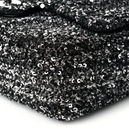 Chanel Sequin Small Single Flap Silver 6 of 11