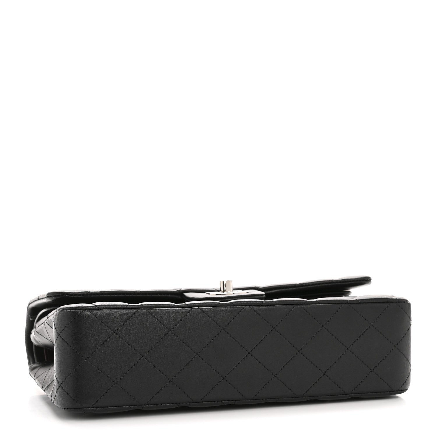 Chanel Lambskin Quilted Medium Double Flap Black 4 of 14