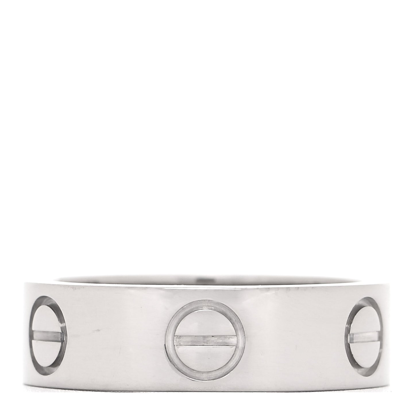 18K White Gold 5.5mm LOVE Ring 51 5.75