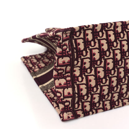 Christian Dior Oblique Medium Book Tote Burgundy Multicolor 9 of 10