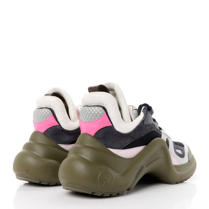 Louis Vuitton Calfskin Nylon LV Pop Archlight Sneaker 36.5 Rose 4 of 11