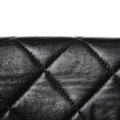 Chanel Lambskin Quilted Drawstring Backpack Black 15 of 16