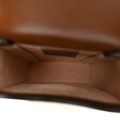 Gucci GG Supreme Monogram Mini Horsebit 1955 Crossbody Bag Beige Brown Sugar 5 of 10